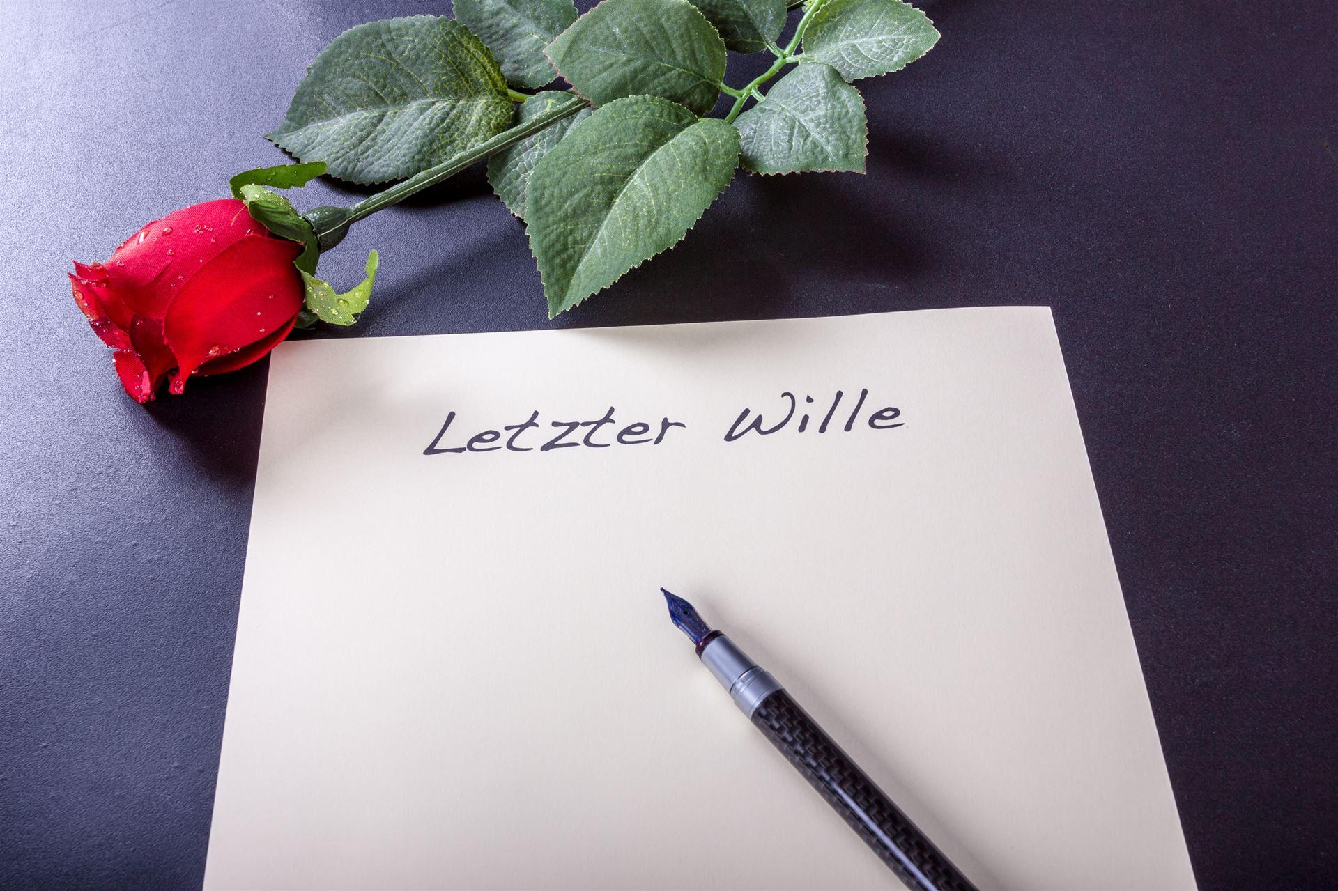 Brief letzter Wille